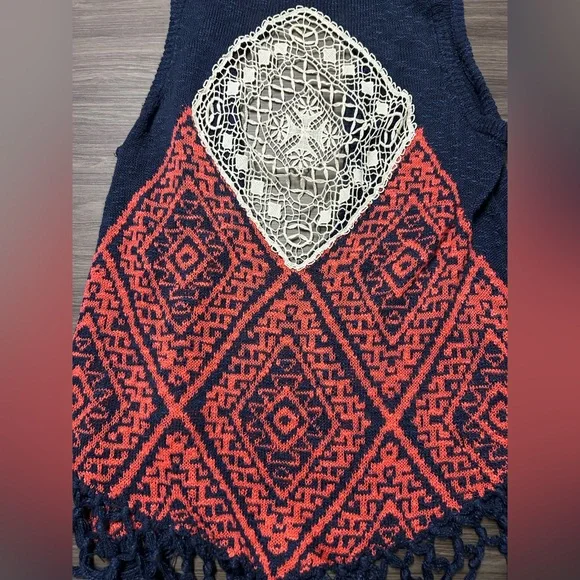 Umgee Boho Cardigan Vest Size 1XL - Picture 7 of 7